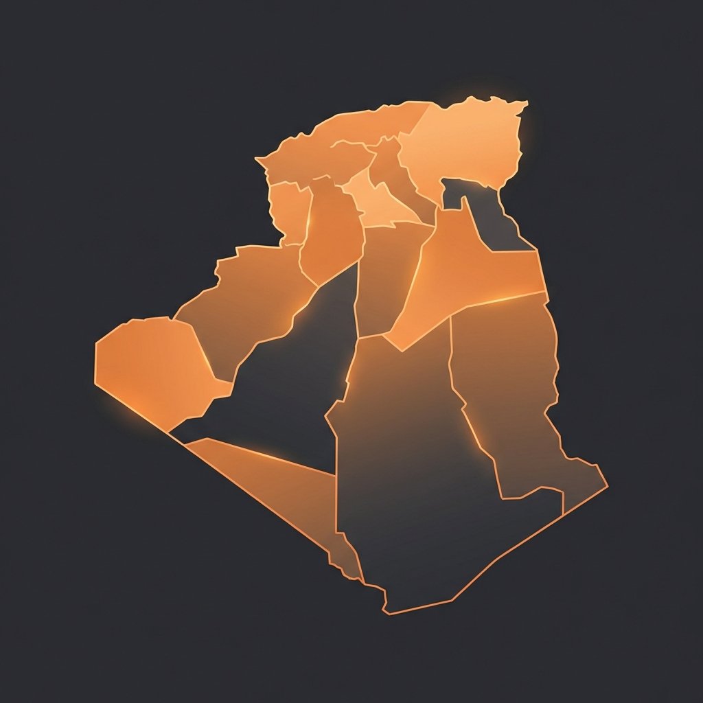 Carte Algérie 69 Wilayas